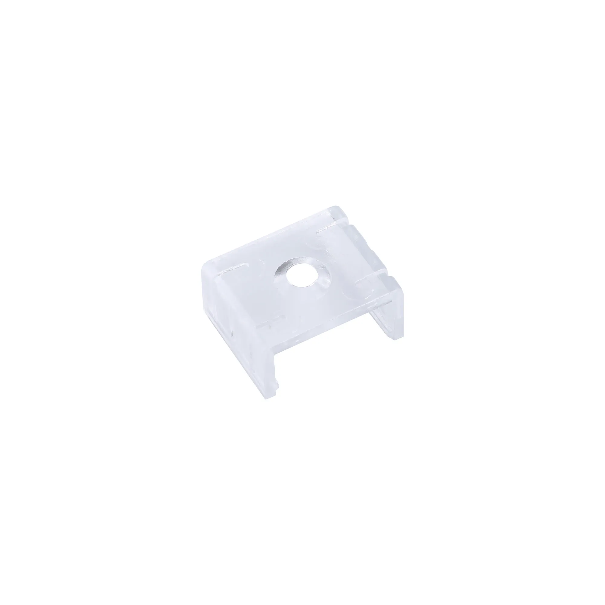 Tiras 20.8mm x 10mm Transparent PC Profile Fixing Clip With Hole (1pc) for M7381 / M7382 / M7383 M7391  Mantra Fusion Tiras LED Profile